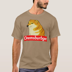 Cheems Cheemsburbger Label T-shirt