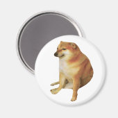 Cheems Meme Magnet Magneet (Voorkant / Achterkant)