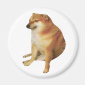 Cheems Meme Magnet Magneet (Voorkant)