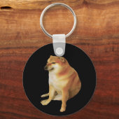 Cheems Meme Sleutelhanger (Voorkant)