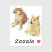 Cheems + Mèmes Doge Stickers Pack (Feuille)