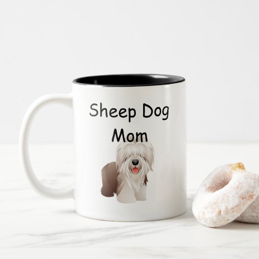 Cheep Chien Maman Café Mug (Avec donut)