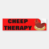 Cheep Therapy Bumpersticker (Voorkant)