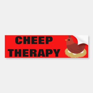 Cheep Therapy Bumpersticker