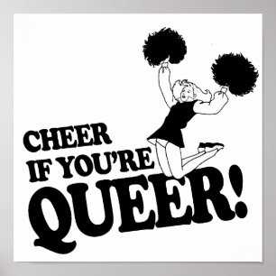 CHEER ALS JE QUEER BENT POSTER