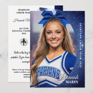Cheer Autogramkaart Glitter Cheer Fotokaarten Kaart