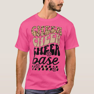 Cheer Base Groovy Cheerleader Base Cheerleading Ba T-shirt