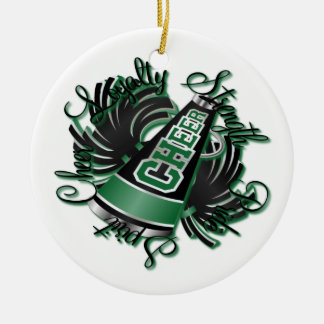 Cheer Black en Green Ornament