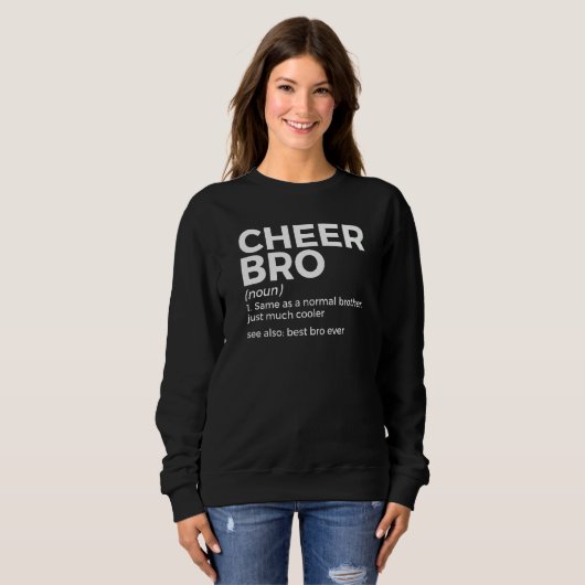 Cheer Bro Definition Cheerleading Trui (Voorkant volledig)