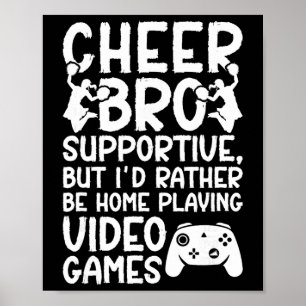 Cheer Bro Ondersteunende Cheer Broer Van Een Cheer Poster