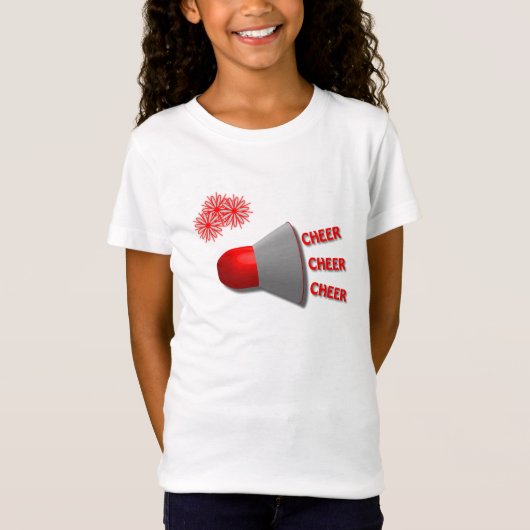 Cheer Cheer Cheer Three Cheers Megaphone T-shirt (Voorkant)