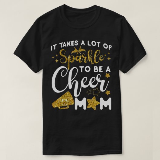 Cheer Cheerlead mam Moeder Het kost veel sp T-shirt (Design voorkant)