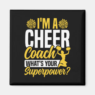Cheer Cheerleading Coach Ik Ben Een Cheer Coach Wa Magneet