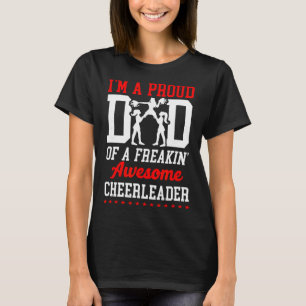 Cheer Cheerleading Papa Vader Ik Ben Een Trots Vad T-shirt