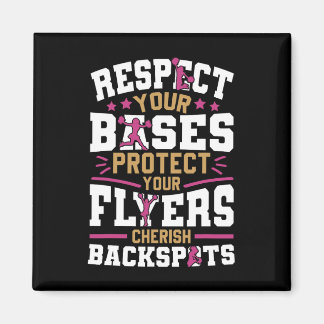 Cheer Cheerleading Respecteer Je Ses Bescherm Je F Magneet