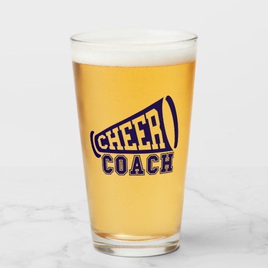 Cheer Coach Beer Glas (Voorkant gevuld)