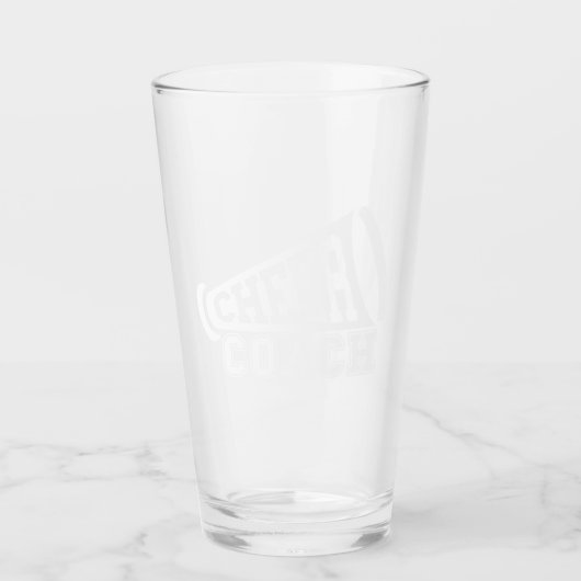 Cheer Coach Beer Glas (Voorkant)