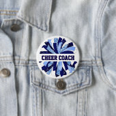 Cheer Coach Button Pin (In situ)