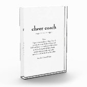 Cheer Coach Definitie Bedankt Cadeau Fotoblokken (Links)