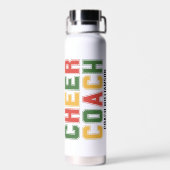 CHEER COACH Gepersonaliseerde Cheerleading Waterfles (Achterkant)