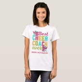 CHEER COACH Geweldige Zoals Mijn Dochter Custom Te T-shirt (Voorkant volledig)