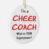 Cheer Coach Keramisch Ornament (Rechts)