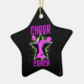 Cheer Coach Keramisch Ornament (Links)