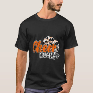 Cheer Coach Top Pom Poms Sinaasappel Mascotte Kleu