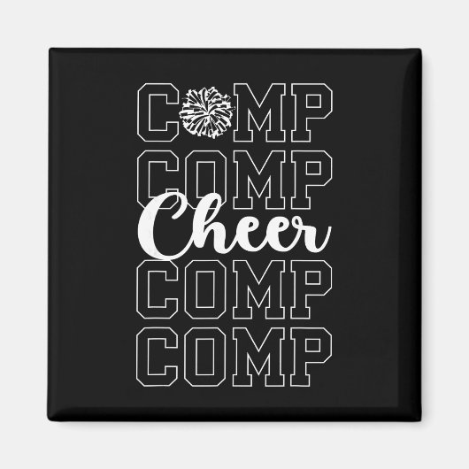 Cheer Comp Day Cheerleading Competition Day Cheerl Magneet (Voorkant)