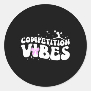 Cheer Competitie Dag Vibes Cheerleading Comp Dag Ronde Sticker