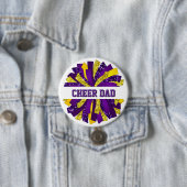 Cheer Dad Button Pin (In situ)