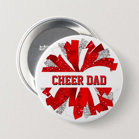 Cheer Dad Button Pin (Voorkant /achterkant)