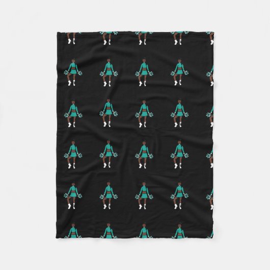 Cheer/Dancer Fleece Blanket Aqua Spark Deken (Voorkant)