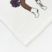 Cheer/Dancer Fleece Blanket Paars Yellow Camo (Hoek)