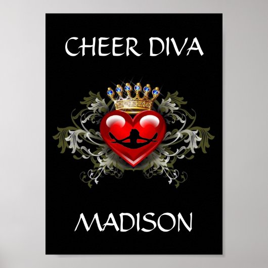 CHEER DIVA POSTER PERSONNALISER (Devant)