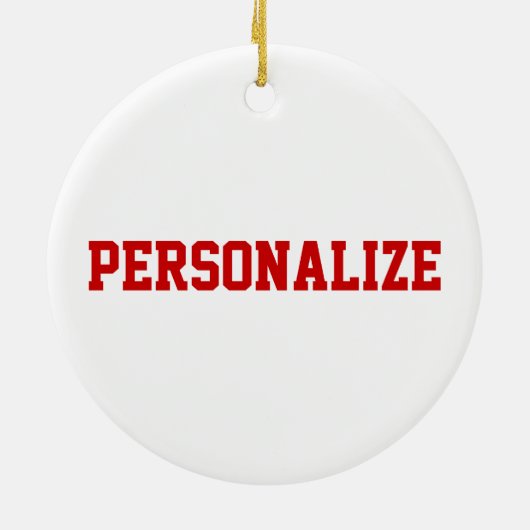 Cheer 📣 💖 Diva Red Cheerleader Girl Keramisch Ornament (Achterkant)