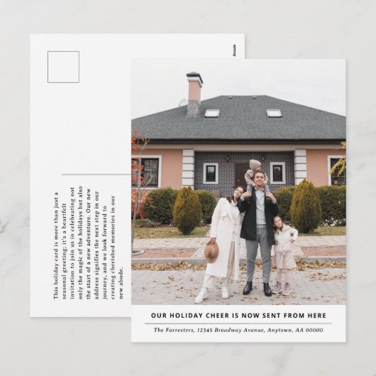 Cheer est maintenant d'ici Faire-part de vacances (Devant / Derrière)