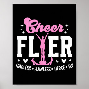 Cheer Flyer Foutloos Fierce Cheerleading Poster