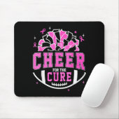 Cheer For The Breast Cancer Awareness Cheerleader Muismat (Met muis)