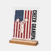 Cheer Grandpa Patriotic Vintage Flag Shirt Design_ (Angle)