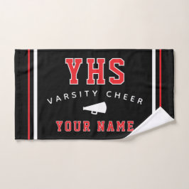 Cheer Icon, aangepaste naam & school, cheerteamcad Handdoek
