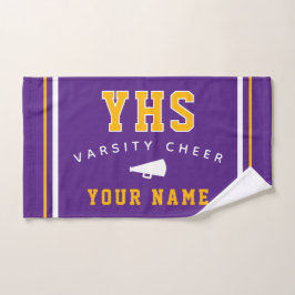 Cheer Icon, aangepaste naam & school, cheerteamcad Handdoek