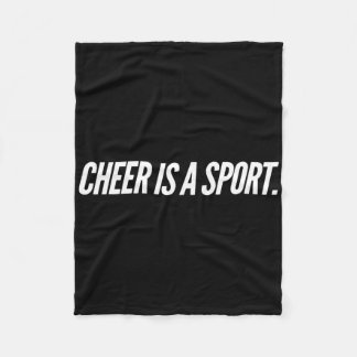 Cheer Is Een Sport Fleece Deken