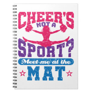 Cheer is geen sport grappige Cheerlead Cheerleader Notitieboek