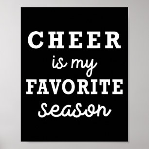 Cheer Is Mijn Favoriete Seizoen Cheerleading Compe Poster