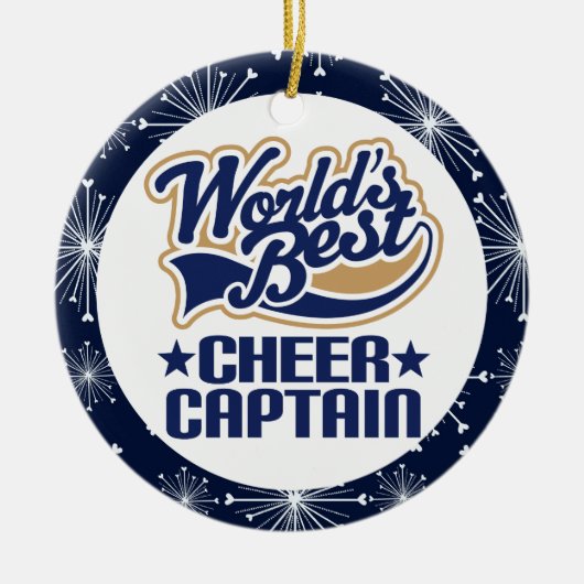 Cheer Kapitein Gift Ornament (Voorkant)