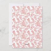 Cheer | Kerstaffoto van Sweater Pattern Rood Feestdagenkaart (Achterkant)