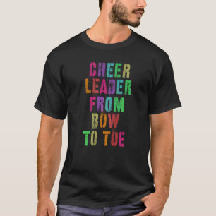 Cheer Leider Van Bow Naar Teen Cheerleading Team T-shirt