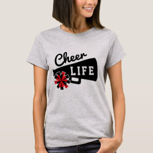 Cheer Life Cheerlead past kleuren aan T-shirt