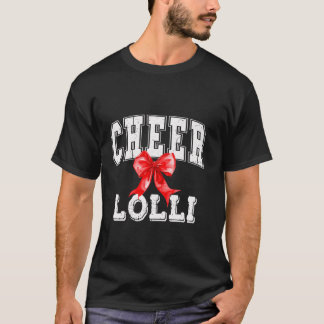 Cheer LOLLI Coquette Red Bow Cheerleader T-shirt
